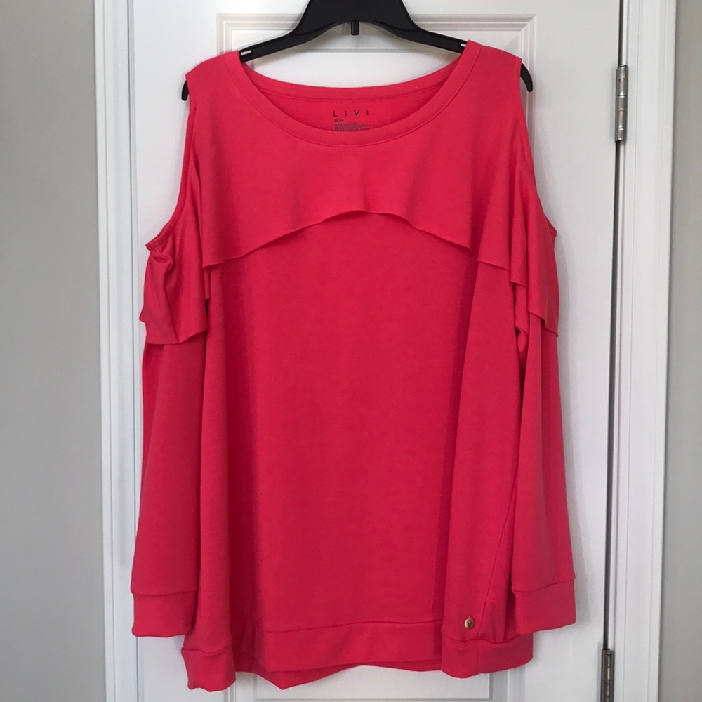 LIVI active sweatshirt with shoulder cutouts